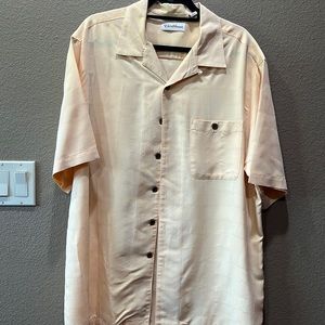 Mens large yellow Caribbean shirt